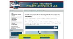 Desktop Screenshot of davietoastmasters.org