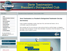 Tablet Screenshot of davietoastmasters.org